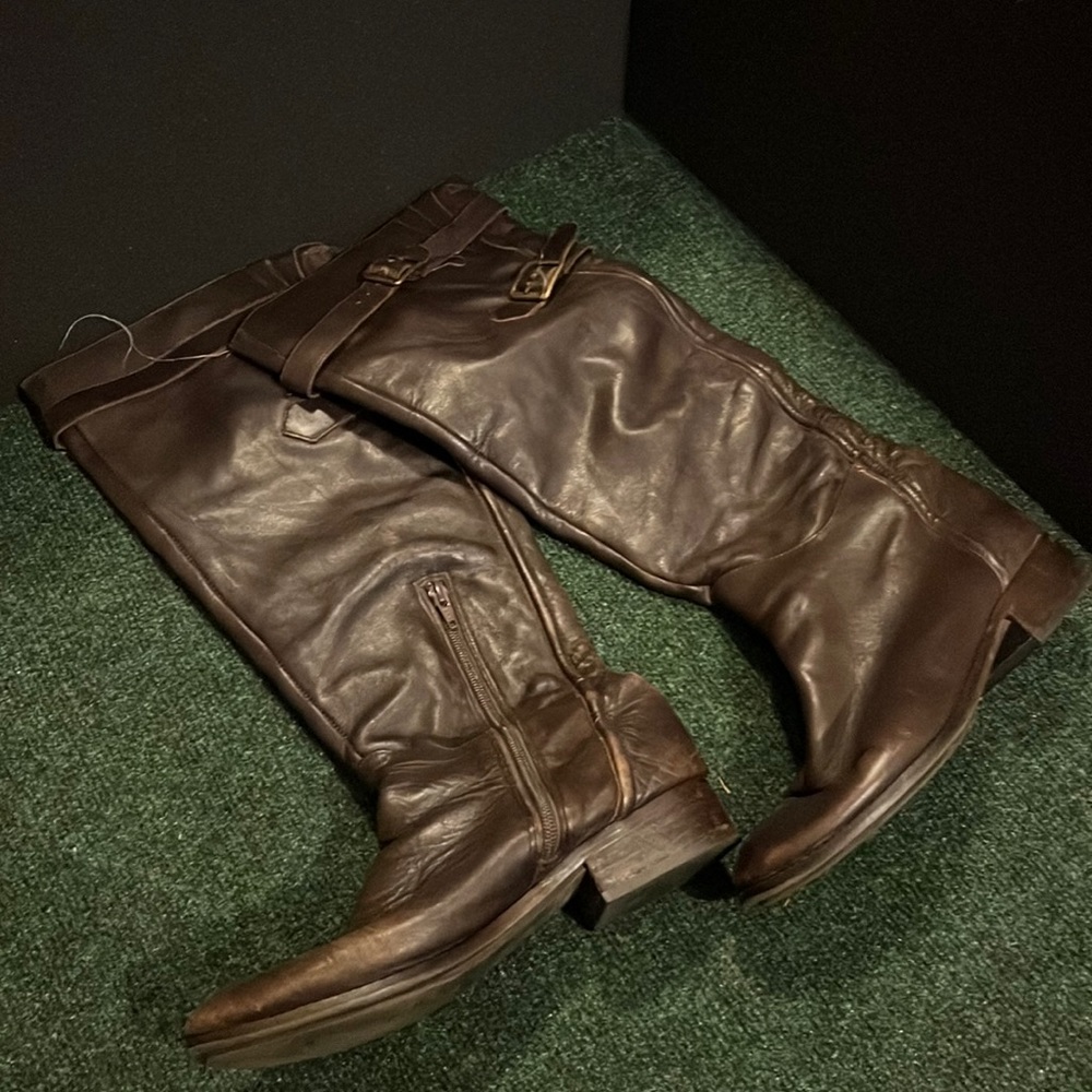 Reba brown boots, size 8